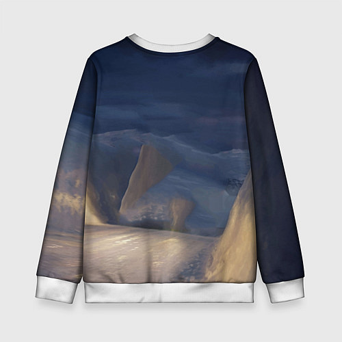 Детский свитшот Для фуры Scania нет преград / 3D-Белый – фото 2