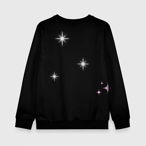 Детский свитшот Надпись / 3D-Черный – фото 2