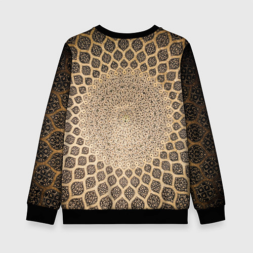 Детский свитшот Золотой биткоин / 3D-Черный – фото 2