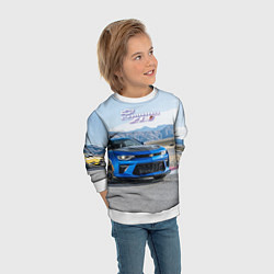 Свитшот детский Chevrolet Camaro ZL 1 - Motorsport, цвет: 3D-белый — фото 2