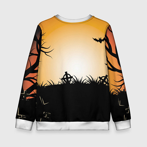 Детский свитшот Тыквенное мороженое / 3D-Белый – фото 2