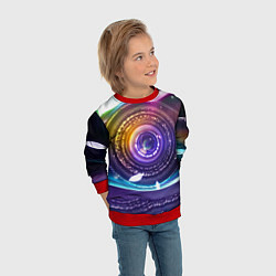 Свитшот детский Глаз Вселенной, цвет: 3D-красный — фото 2