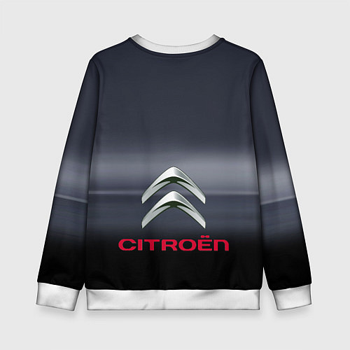 Детский свитшот Citroen - Racing team - Motorsport / 3D-Белый – фото 2