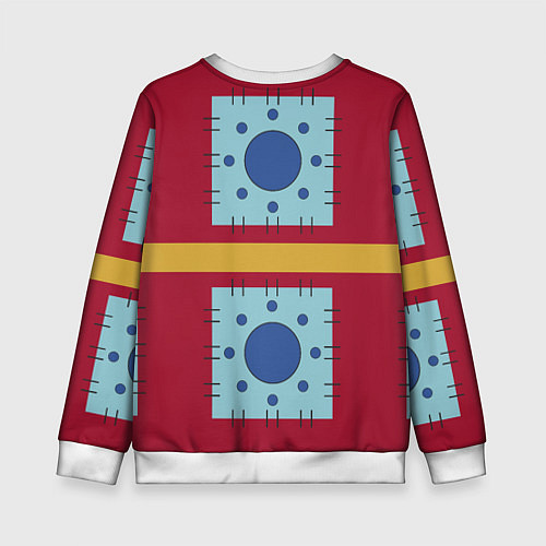 Детский свитшот Луффи One Piece - Вано / 3D-Белый – фото 2