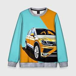 Детский свитшот Фольксваген тигуан оранжевый