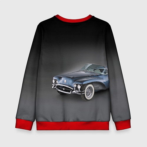 Детский свитшот Buick Wildcat - cabriolet / 3D-Красный – фото 2