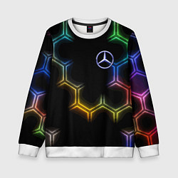 Детский свитшот Mercedes - neon pattern