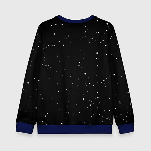Детский свитшот Суши Кот в Космосе / 3D-Синий – фото 2