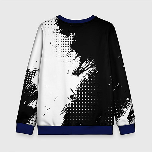 Детский свитшот Возмущенная Пауэр - Человек бензопила / 3D-Синий – фото 2