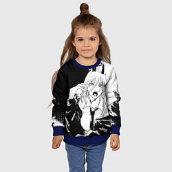 Свитшот детский Возмущенная Пауэр - Человек бензопила, цвет: 3D-синий — фото 2