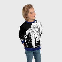 Свитшот детский Возмущенная Пауэр - Человек бензопила, цвет: 3D-синий — фото 2