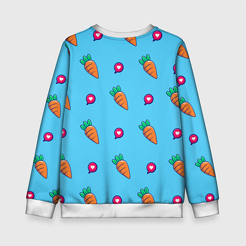 Детский свитшот Кролик Символ года 2023 / 3D-Белый – фото 2