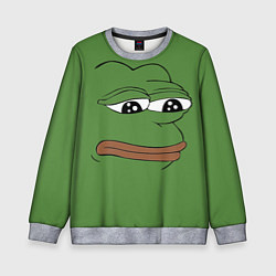 Детский свитшот Лягушонок Pepe грустит