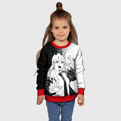 Свитшот детский Пауэр - Брызги - Человек-бензопила, цвет: 3D-красный — фото 2