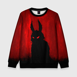 Свитшот детский Evil Rabbit, цвет: 3D-черный