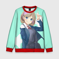 Свитшот детский Милая Кэкэ Тан - Живая любовь Суперзвезда, цвет: 3D-красный