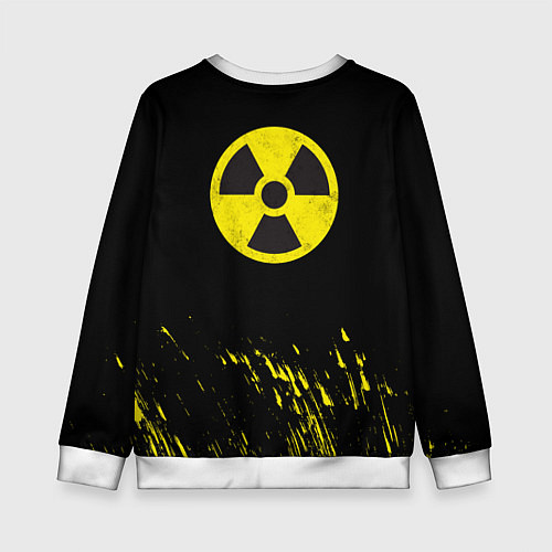 Детский свитшот Radiation - радиационная опасность / 3D-Белый – фото 2