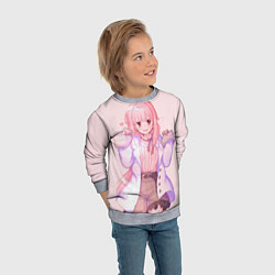 Свитшот детский Art Iroha Tamaki - Записи о магии Девочка-волшебни, цвет: 3D-меланж — фото 2