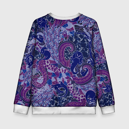 Детский свитшот Морской кролик / 3D-Белый – фото 2