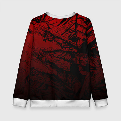 Детский свитшот Пауэр : Человек-бензопила / 3D-Белый – фото 2