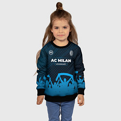 Свитшот детский AC Milan legendary форма фанатов, цвет: 3D-черный — фото 2