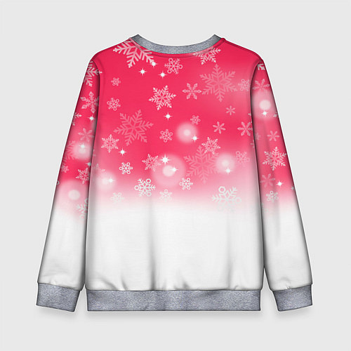 Детский свитшот 2023 год - кролик в очках / 3D-Меланж – фото 2