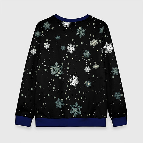 Детский свитшот Подмигивающий кролик / 3D-Синий – фото 2