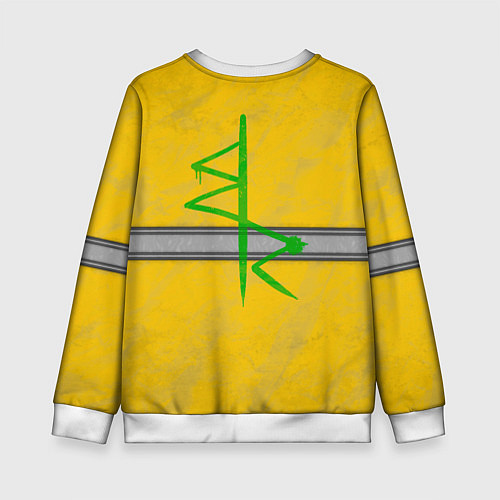 Детский свитшот Devid - cyberpunk edgerunners / 3D-Белый – фото 2