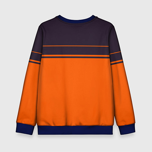 Детский свитшот FIRM темно-оранжевый / 3D-Синий – фото 2