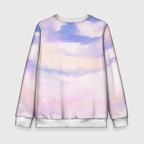 Детский свитшот Pokemon sky clouds / 3D-Белый – фото 2