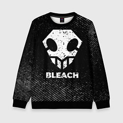 Свитшот детский Bleach с потертостями на темном фоне, цвет: 3D-черный