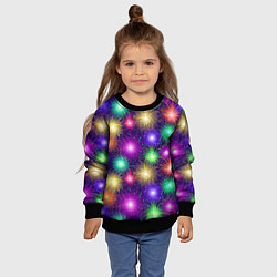 Свитшот детский Праздничный салют - фейерверк, цвет: 3D-черный — фото 2