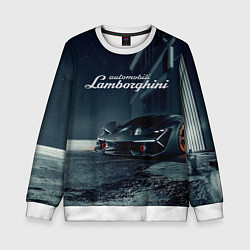 Свитшот детский Lamborghini - power - Italy, цвет: 3D-белый