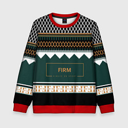 Свитшот детский FIRM как свитер из 90х, цвет: 3D-красный