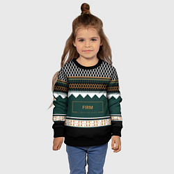 Свитшот детский FIRM как свитер из 90х, цвет: 3D-черный — фото 2