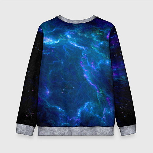 Детский свитшот Бескрайний космос - Nasa / 3D-Меланж – фото 2