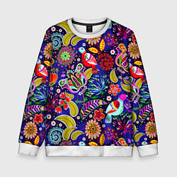 Детский свитшот Multicolored floral patterns
