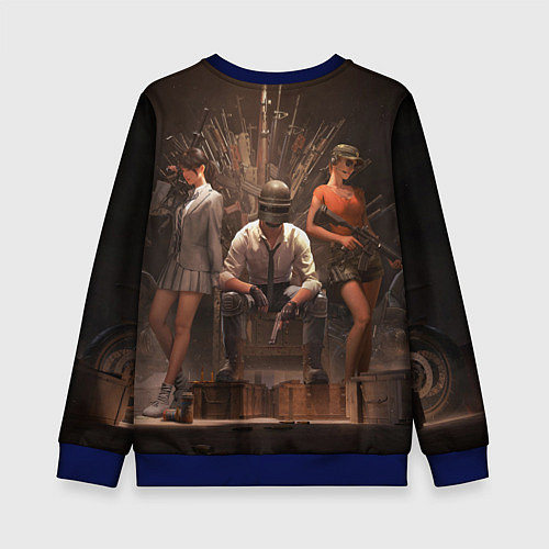 Детский свитшот PUBG игра / 3D-Синий – фото 2