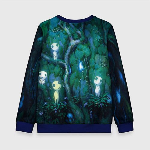 Детский свитшот Kodama tree / 3D-Синий – фото 2