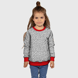 Свитшот детский Круги штрихованные, цвет: 3D-красный — фото 2