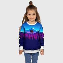 Свитшот детский Firewatch, цвет: 3D-белый — фото 2