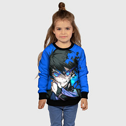 Свитшот детский Ёити Исаги art, цвет: 3D-черный — фото 2