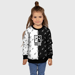 Свитшот детский Майнкрафт гаст с инструментами, цвет: 3D-черный — фото 2