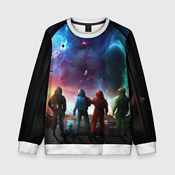 Свитшот детский Амонг ас, цвет: 3D-белый