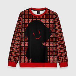 Свитшот детский Undertale - Frisk smile, цвет: 3D-красный