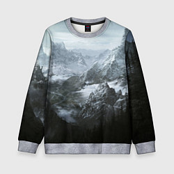 Свитшот детский Природа Скайрима, цвет: 3D-меланж