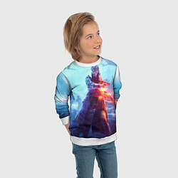 Свитшот детский Баттлфилд 5 девушка, цвет: 3D-белый — фото 2