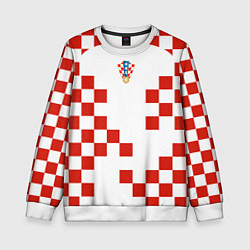 Свитшот детский Форма сборной Хорватии, цвет: 3D-белый