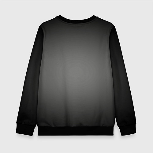 Детский свитшот Серый, черный градиент / 3D-Черный – фото 2