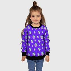 Свитшот детский BT21 Mang pattern BTS, цвет: 3D-черный — фото 2